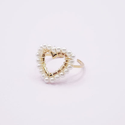 Bague Perla en Acier Inoxydable Doré ou Argenté